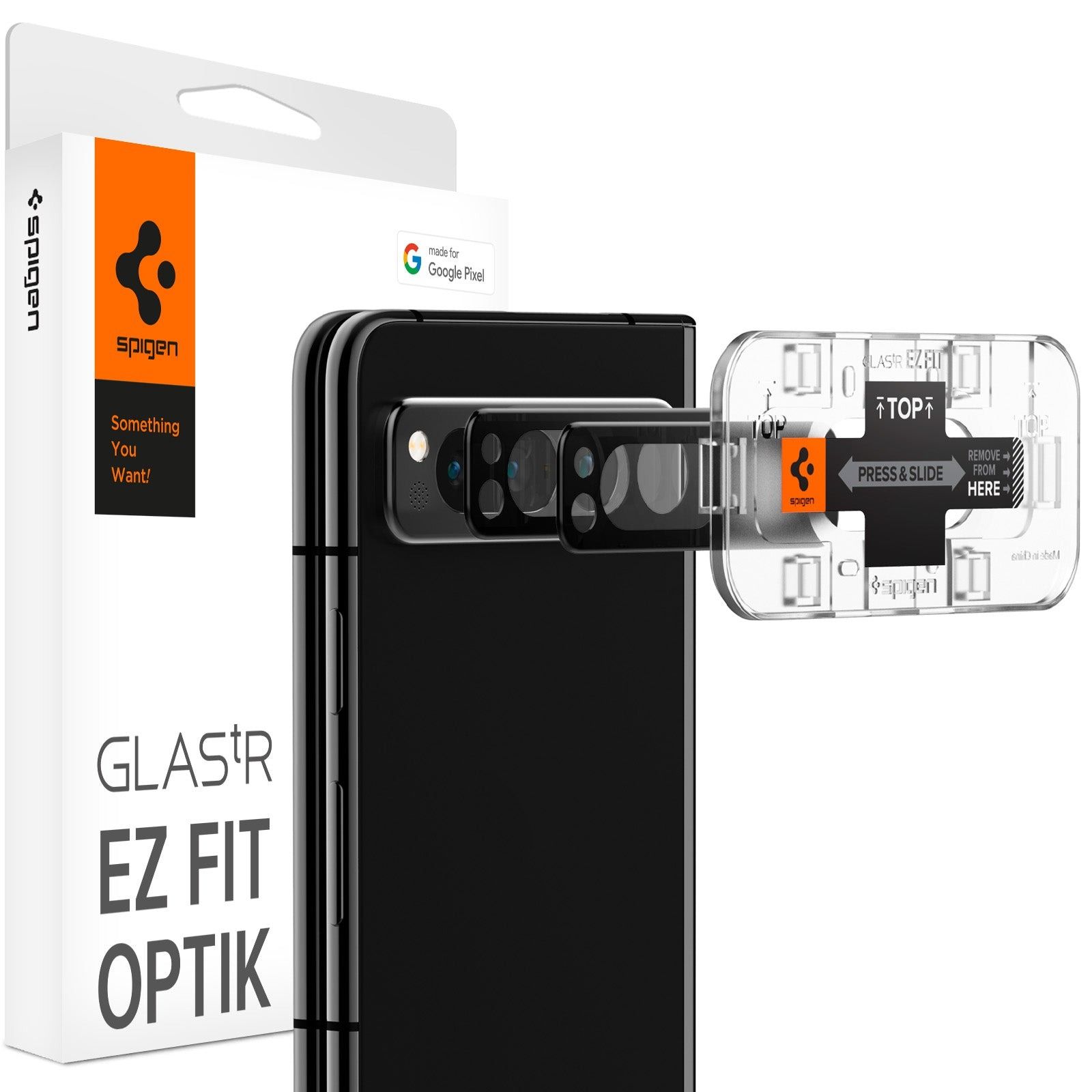 

Защитное стекло для камеры Spigen для Pixel Fold Glas.tR EZFit Optik Lens Черный 2 шт - AG