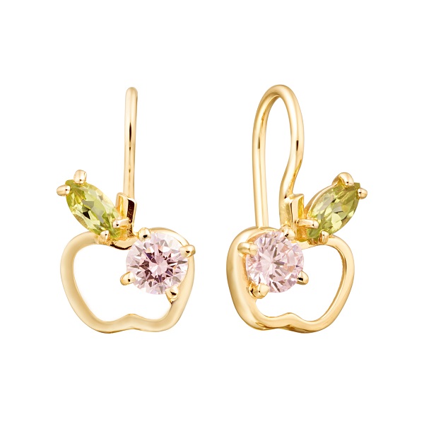

Серьги из красного золота Александра с507-20, фианит, с507-20