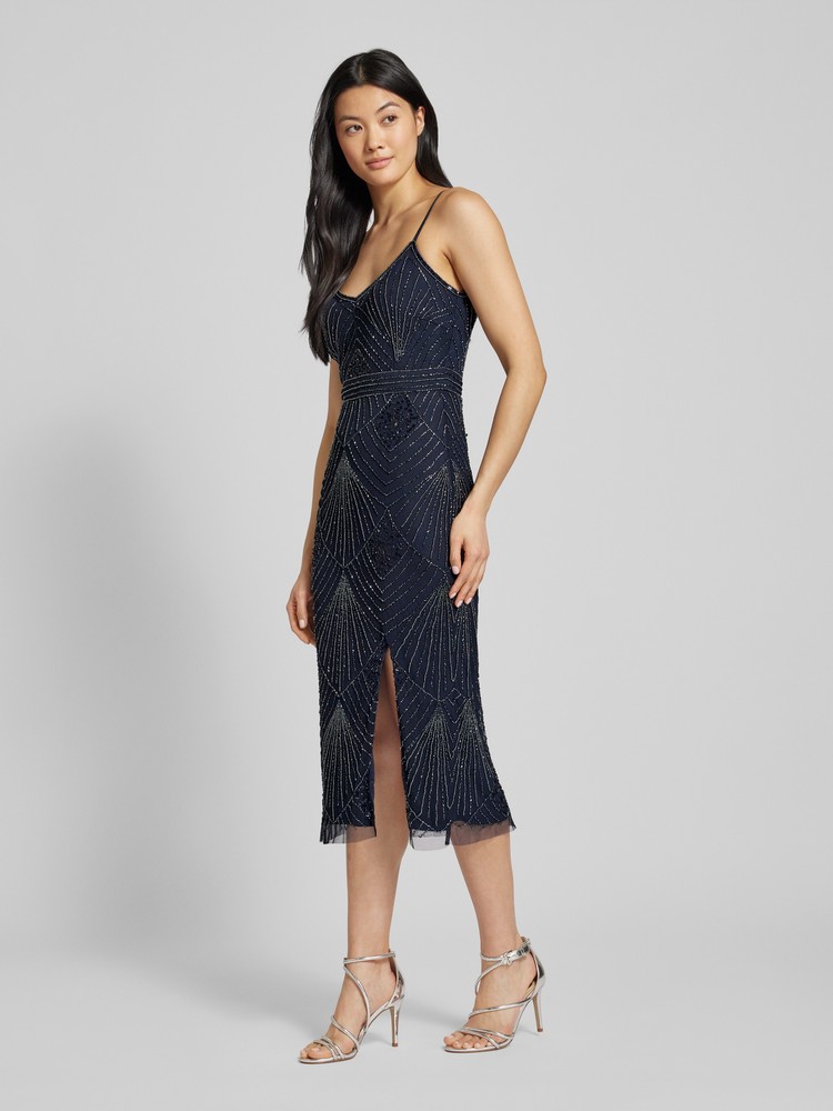 

Платье женское Lace & Beads Penelope Midi синее M, Синий, Penelope Midi