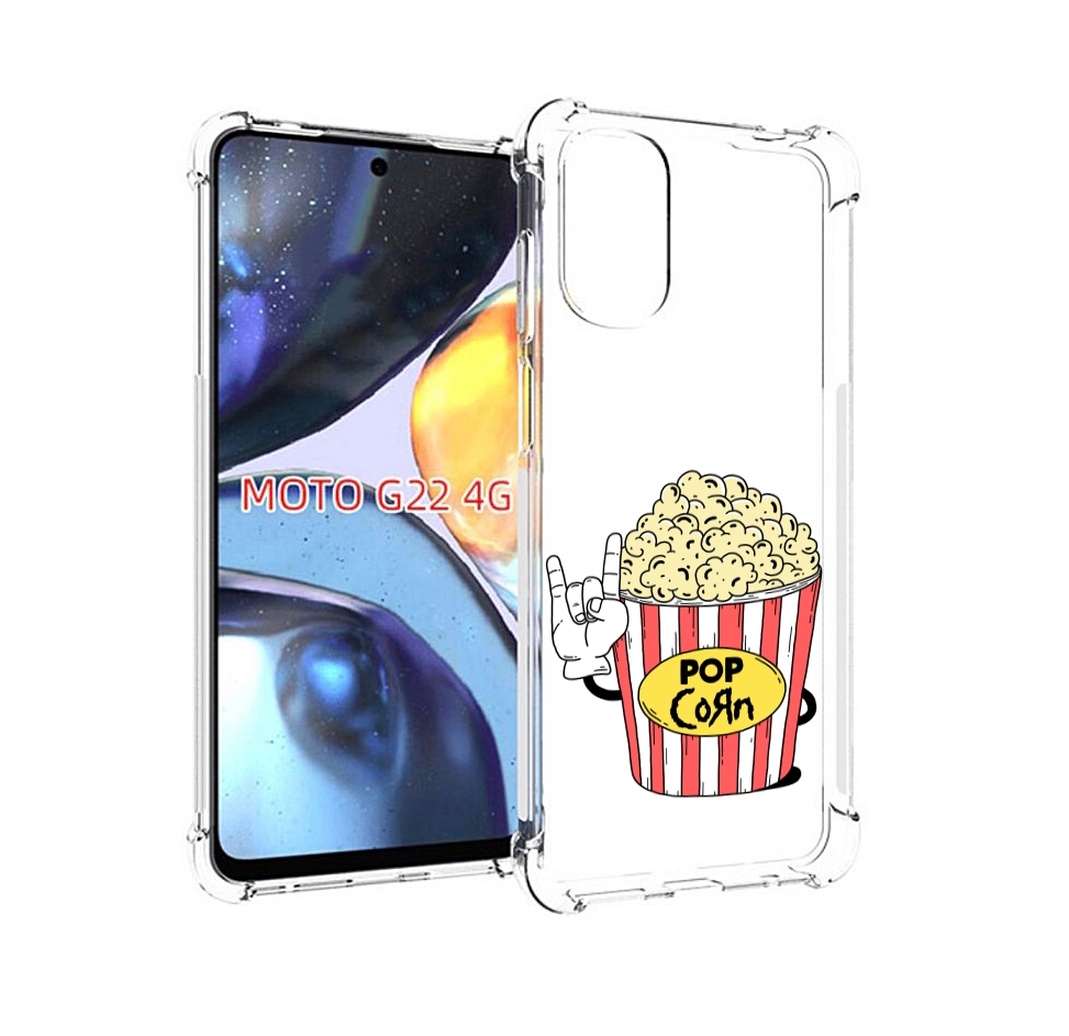 

Чехол MyPads крутой попкорн для Motorola Moto G22 4G, Прозрачный, Tocco