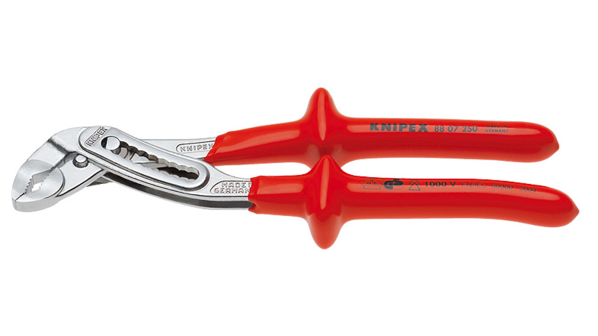 

Строительные клещи Knipex KN-8807300 переставные ALLIGATOR VDE, зев 70 мм, длина 300 мм, KN-8807300