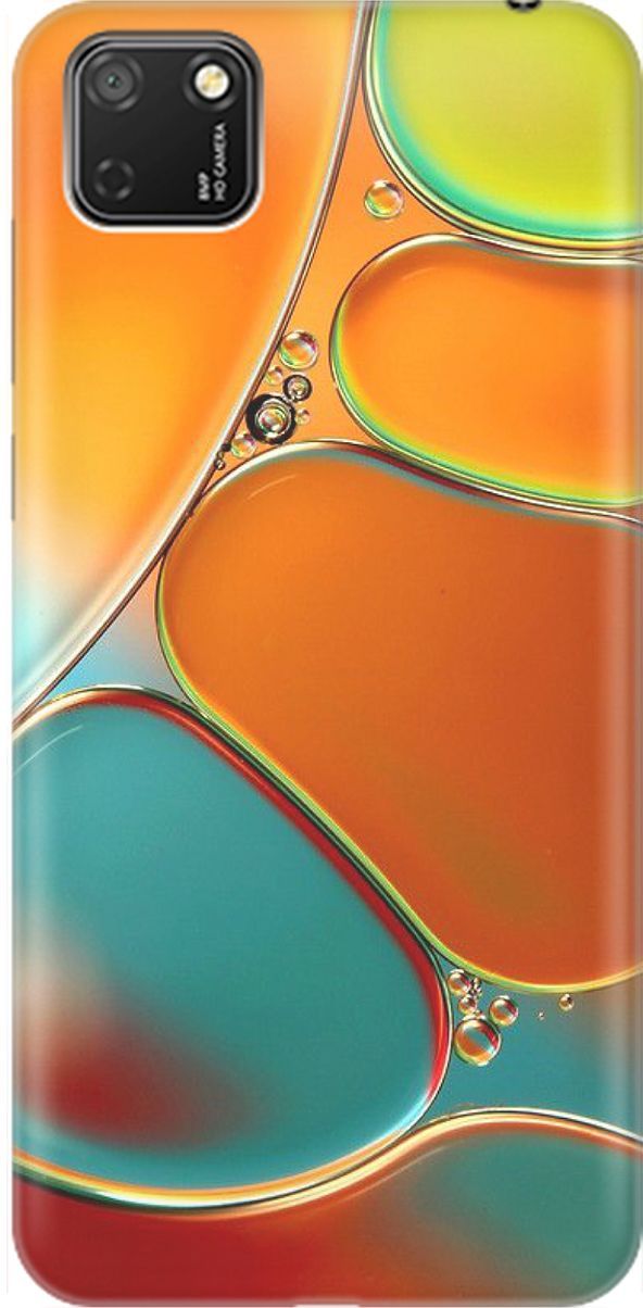 

Чехол на Honor 9S/Huawei Y5P с принтом "Разноцветные пузырьки", Голубой;оранжевый, 1473