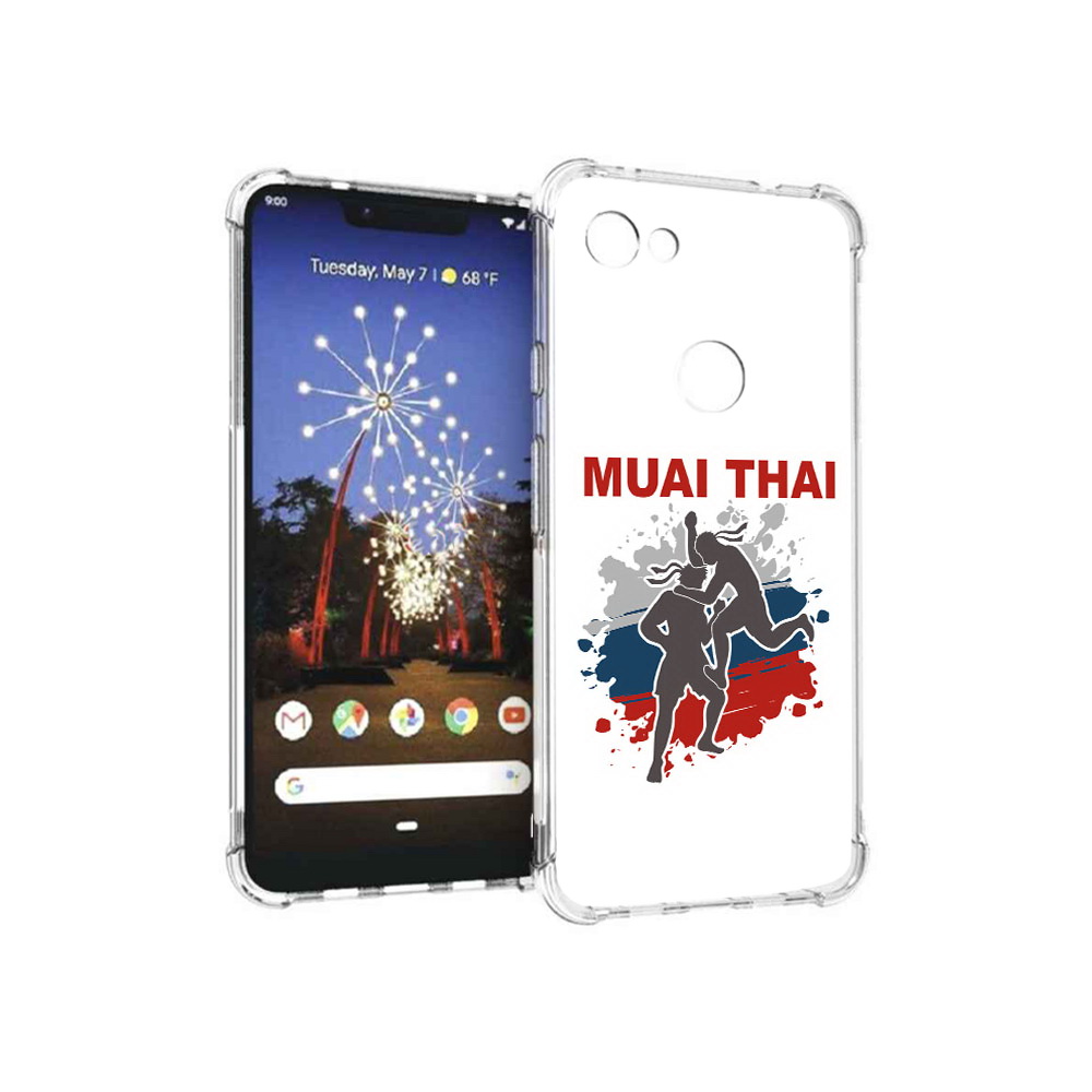 

Чехол MyPads Tocco для Google Pixel 3 XL Муайтай, Прозрачный, Tocco