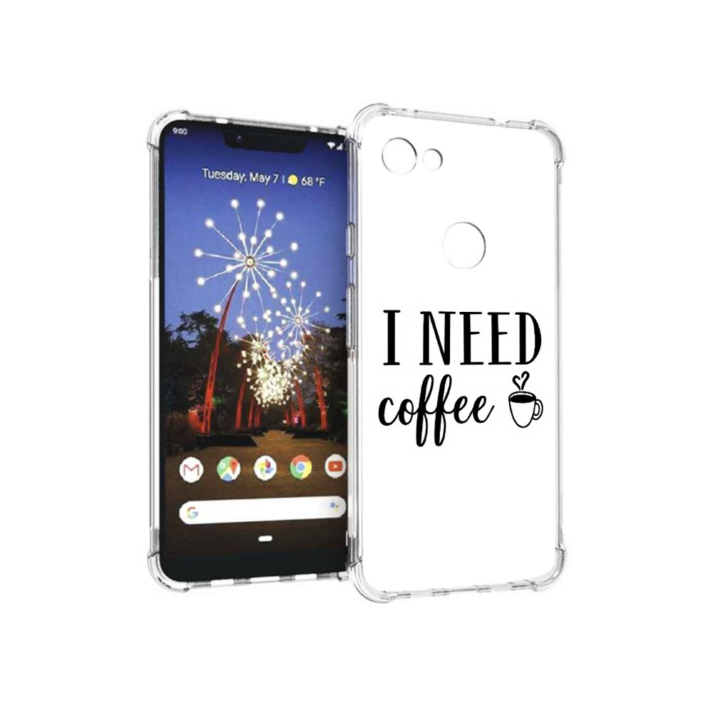 

Чехол MyPads Tocco для Google Pixel 3 XL Мне нужен кофе, Прозрачный, Tocco