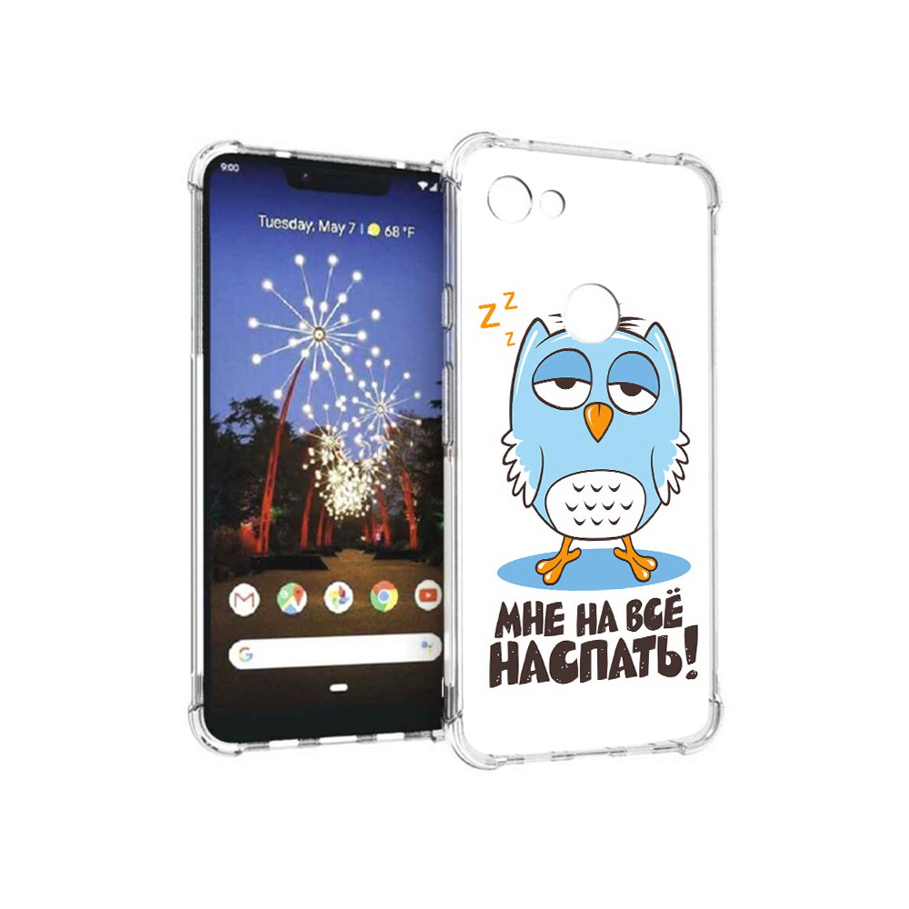 

Чехол MyPads Tocco для Google Pixel 3 XL Мне на все наспать, Прозрачный, Tocco