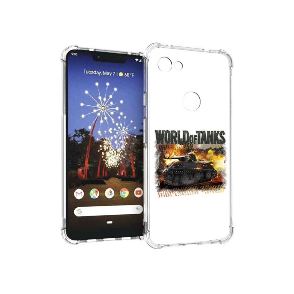 

Чехол MyPads Tocco для Google Pixel 3 XL Мир танков-2, Прозрачный, Tocco