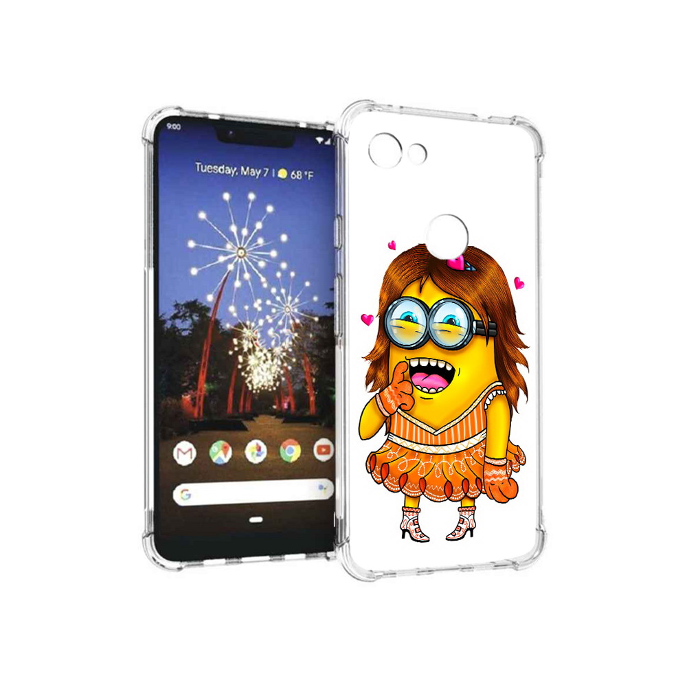 

Чехол MyPads Tocco для Google Pixel 3 XL Миньон девочка, Прозрачный, Tocco