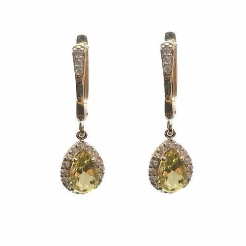 

Серьги из красного золота DIAMOND PRIME 27-1-CZ-E-000640, цитрин, 27-1-CZ-E-000640