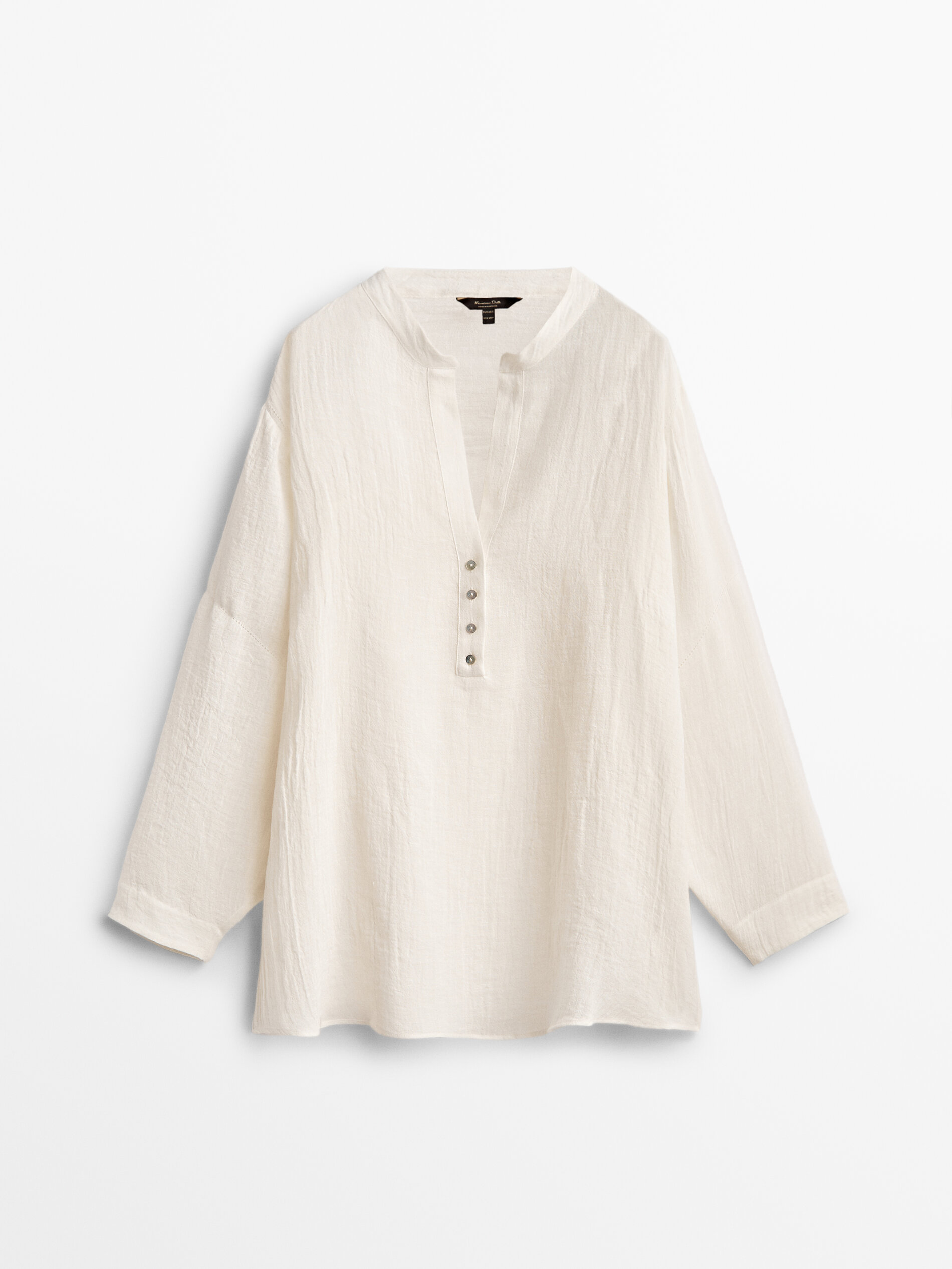

Блуза женская Massimo Dutti 05122517251 белая M/L, 05122517251