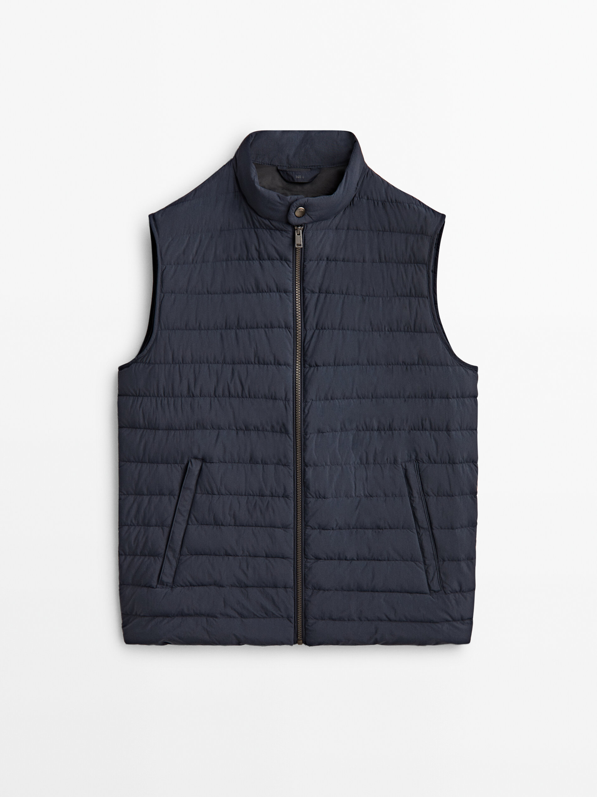 

Утепленный жилет мужской Massimo Dutti 03430220407 синий XL, 03430220407