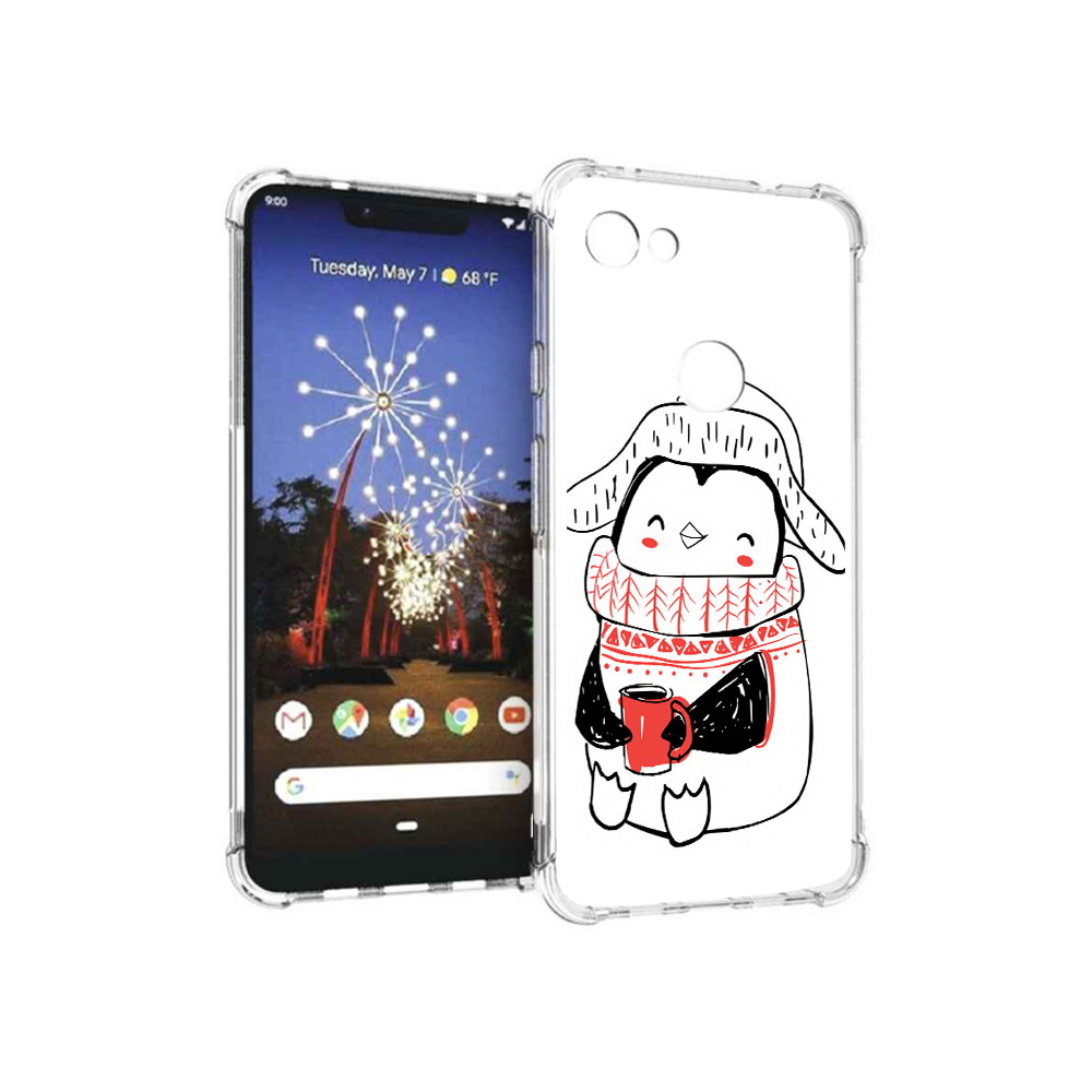 

Чехол MyPads Tocco для Google Pixel 3 XL Милый пингвин, Прозрачный, Tocco