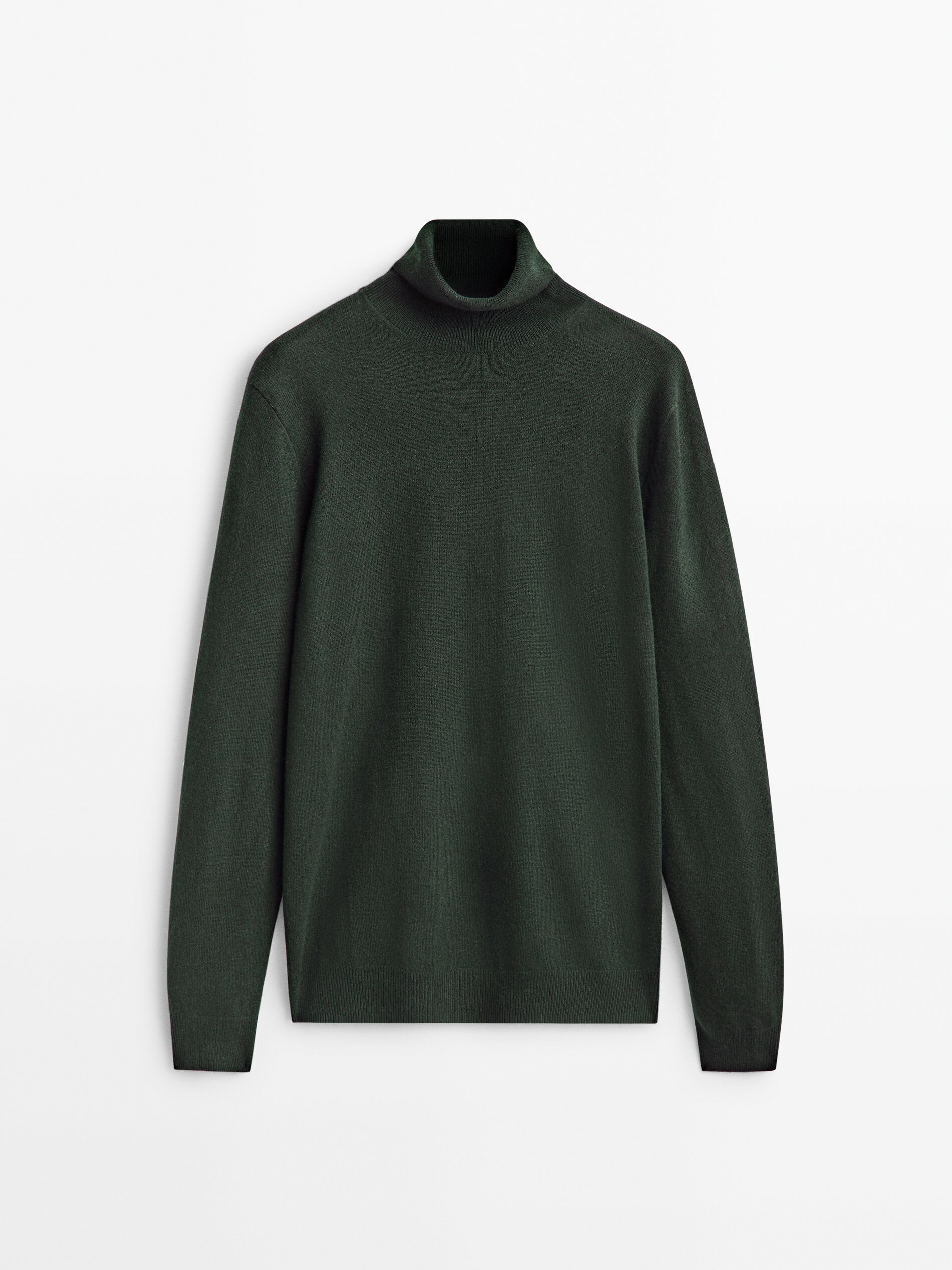 

Водолазка мужская Massimo Dutti 00954415505 хаки L, 00954415505