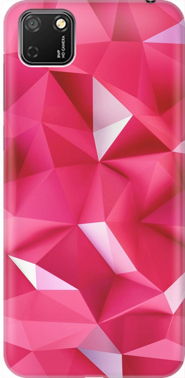 

Чехол на Honor 9S/Huawei Y5P с принтом "Малиновые ромбы", Красный;розовый, 1909