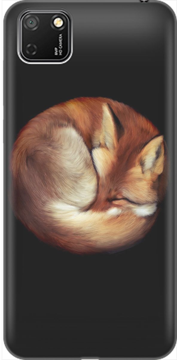 

Силиконовый чехол на Honor 9S/Huawei Y5P с принтом "Спящая лиса", Оранжевый;черный, 1909