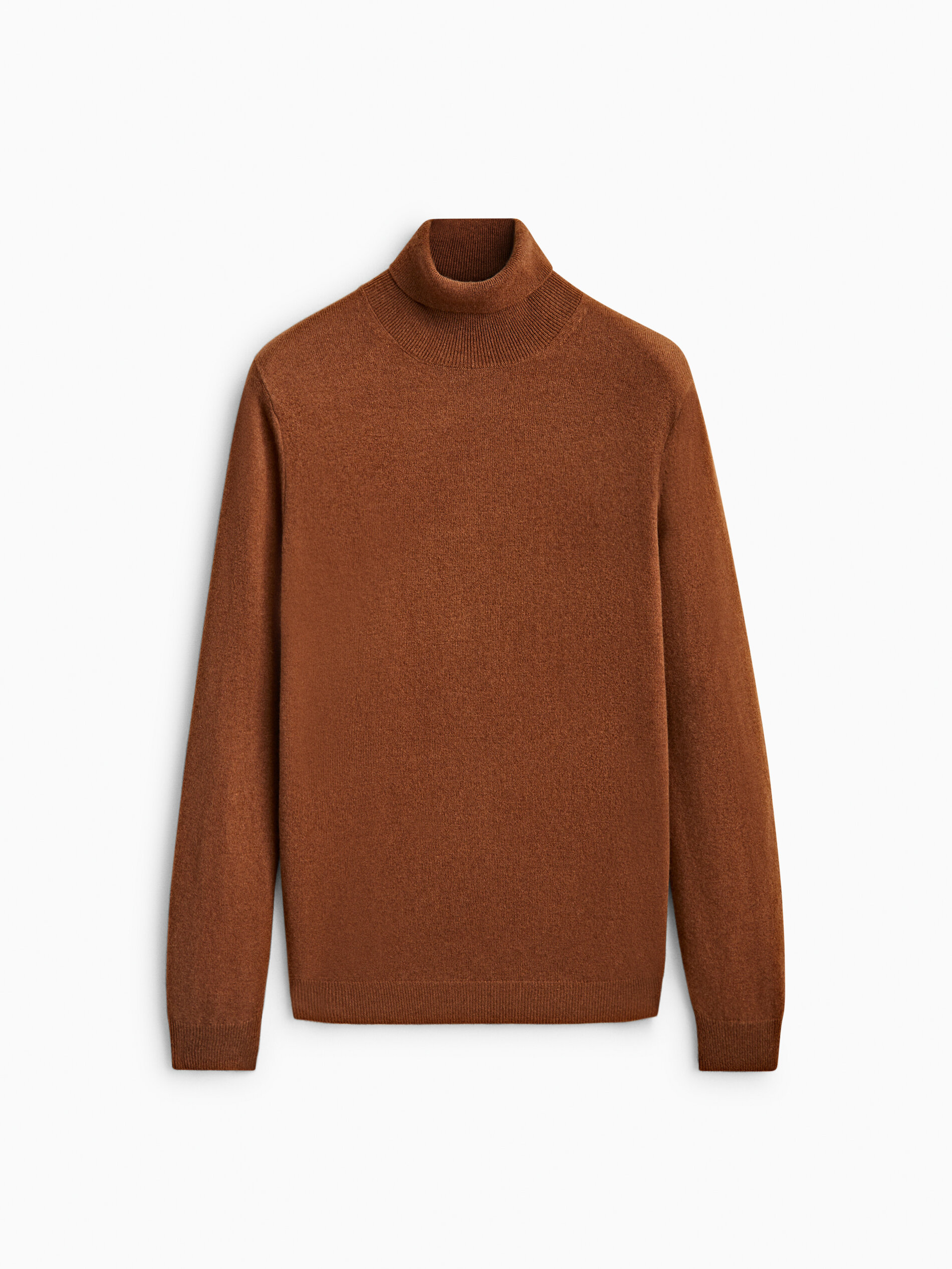 

Водолазка мужская Massimo Dutti 00954415745 коричневая S, 00954415745