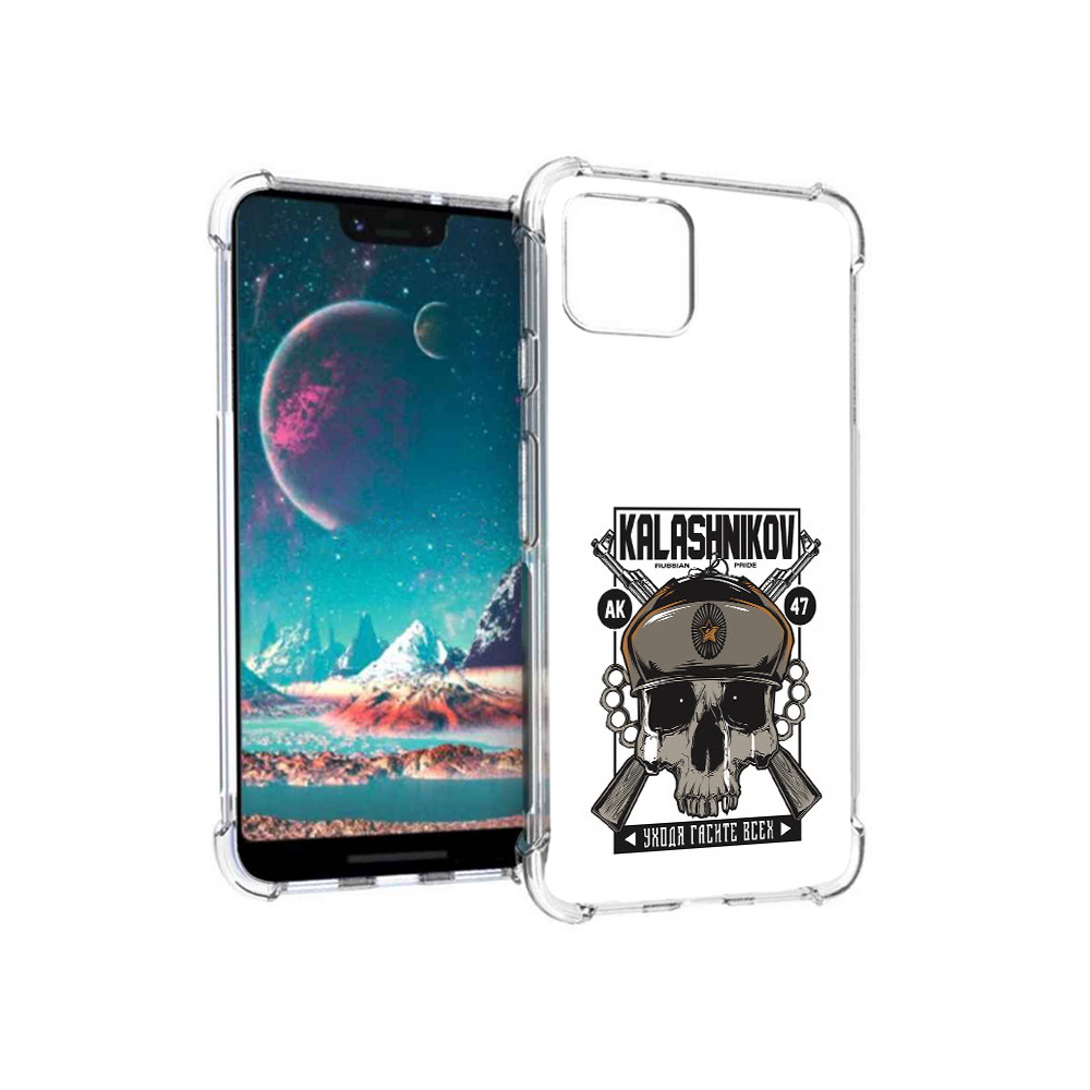

Чехол MyPads Tocco для Google Pixel 4 Калашников, Прозрачный, Tocco