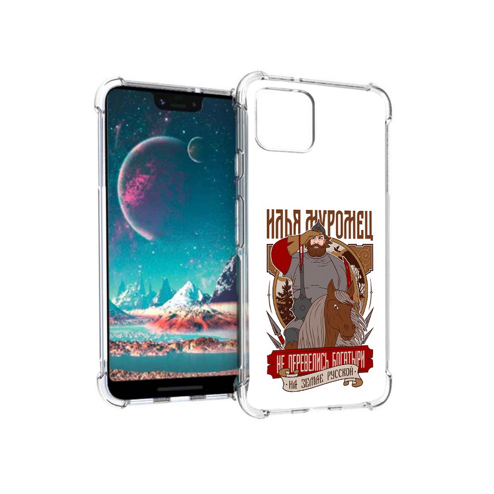 

Чехол MyPads Tocco для Google Pixel 4 Илья Муромец, Прозрачный, Tocco