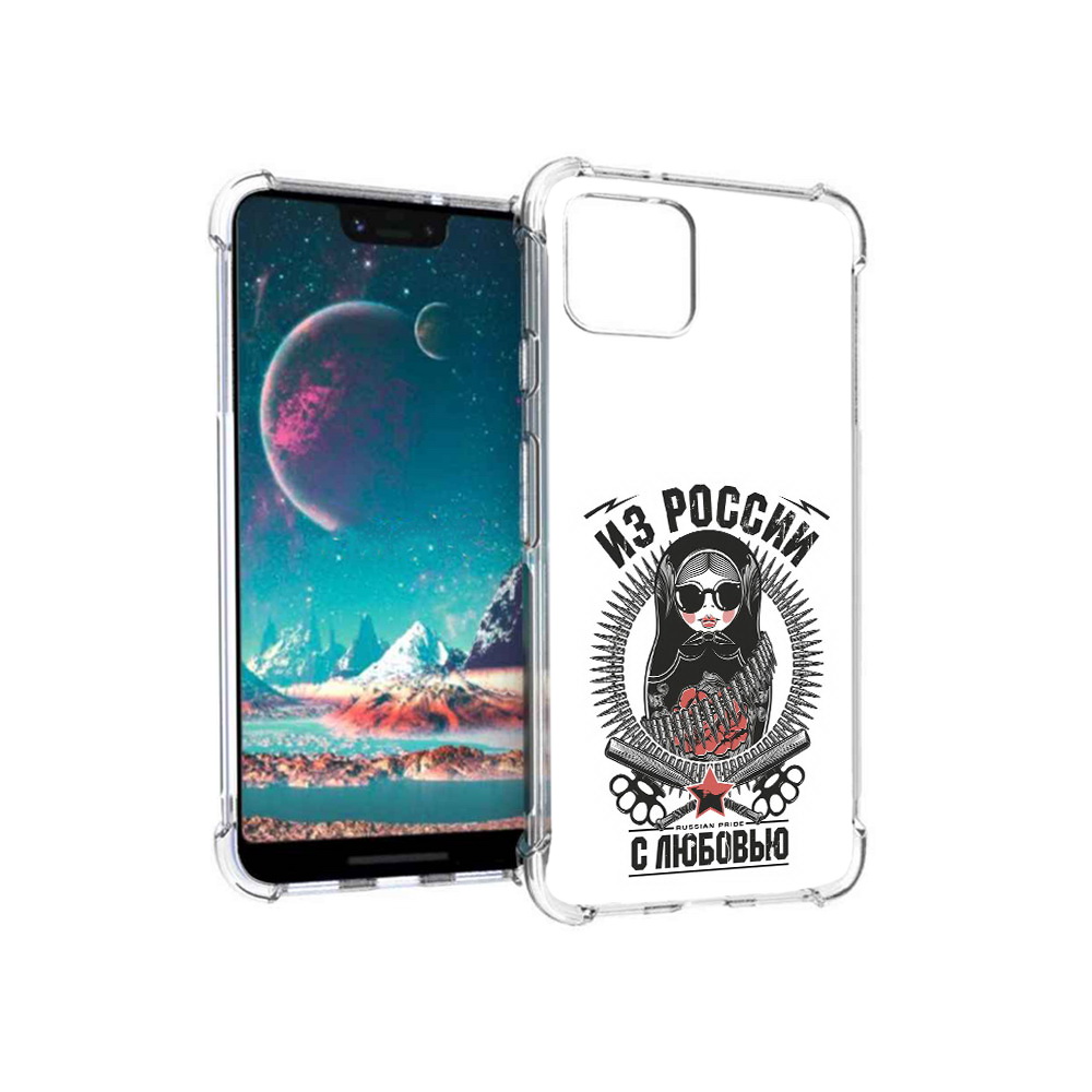 

Чехол MyPads Tocco для Google Pixel 4 Из России с любовью, Прозрачный, Tocco