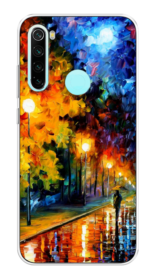 

Чехол на Xiaomi Redmi Note 8 "Безлюдная улочка", Оранжевый;желтый;синий, 36550-1