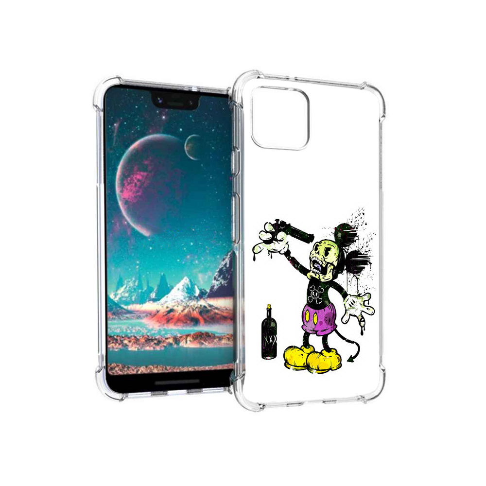

Чехол MyPads Tocco для Google Pixel 4 Драг Микки, Прозрачный, Tocco