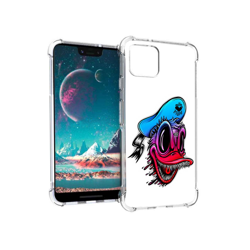 

Чехол MyPads Tocco для Google Pixel 4 Дональд, Прозрачный, Tocco