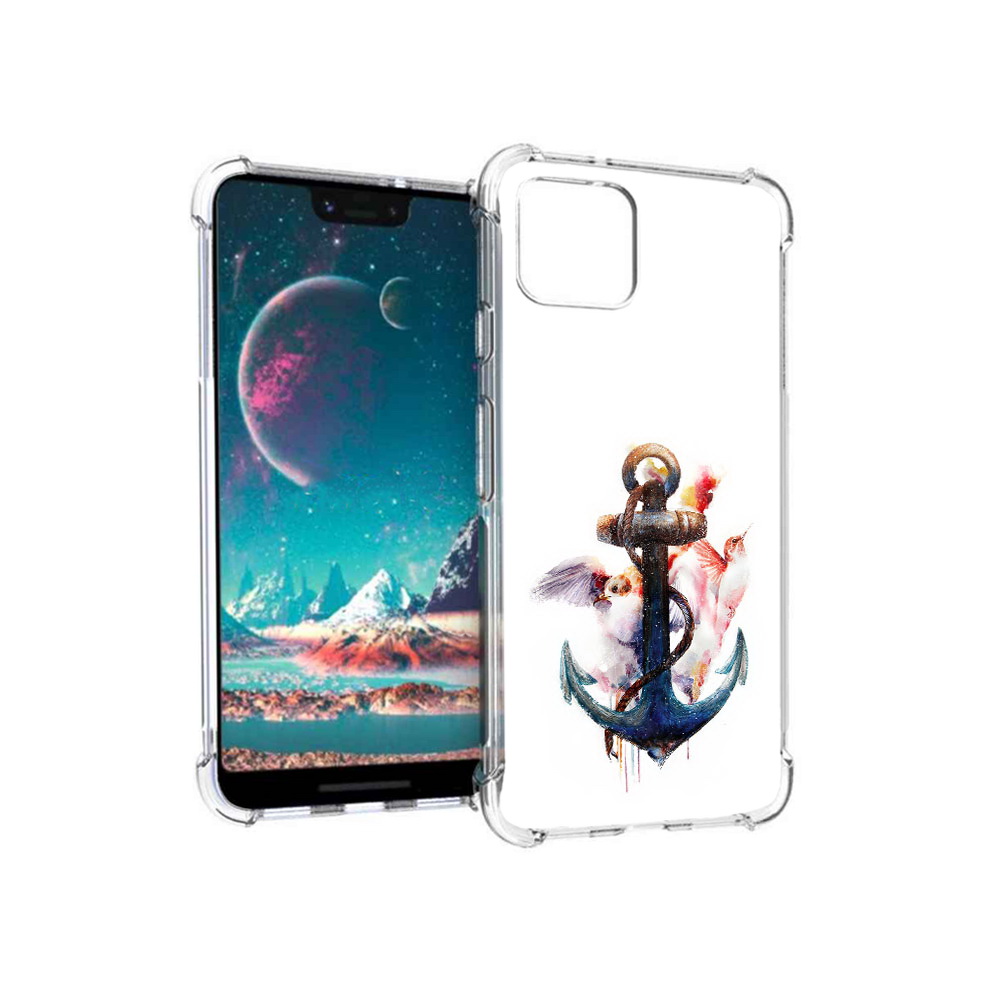 

Чехол MyPads Tocco для Google Pixel 4 якорь с птицами, Прозрачный, Tocco