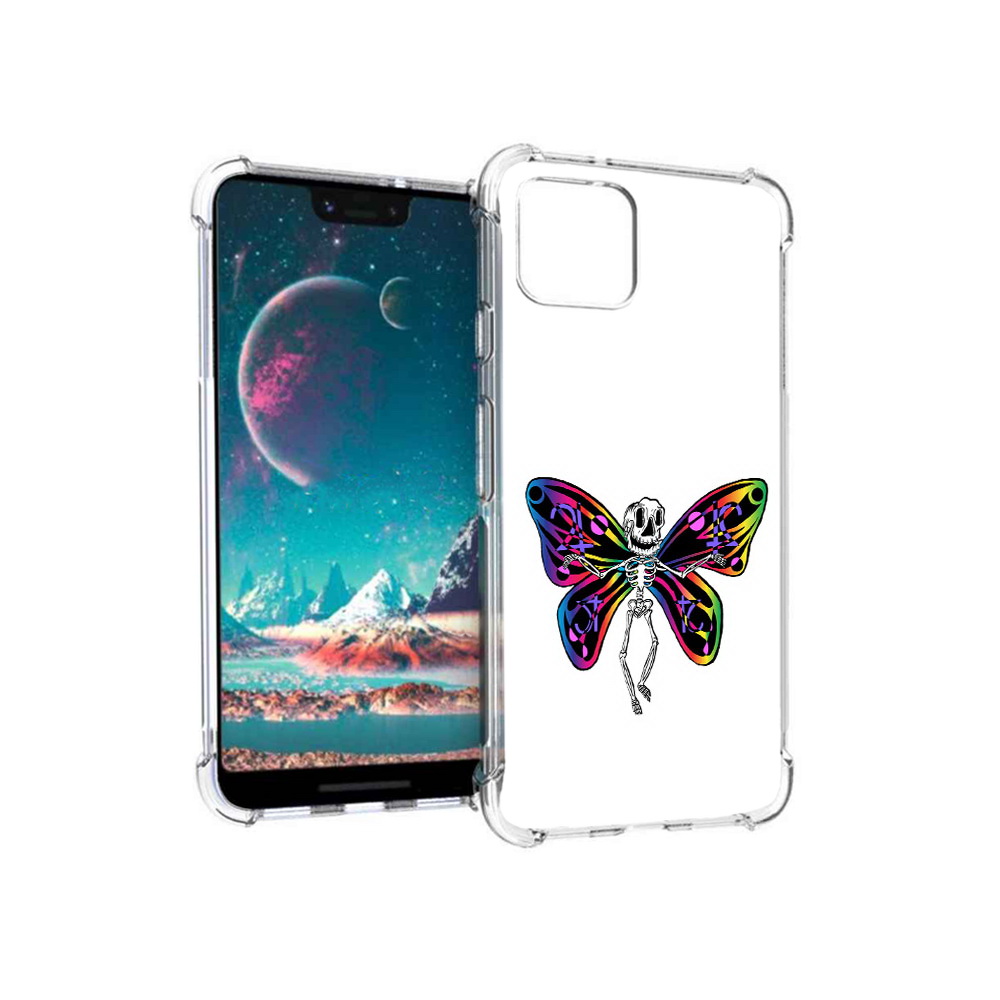 

Чехол MyPads Tocco для Google Pixel 4 эффект бабочки, Прозрачный, Tocco