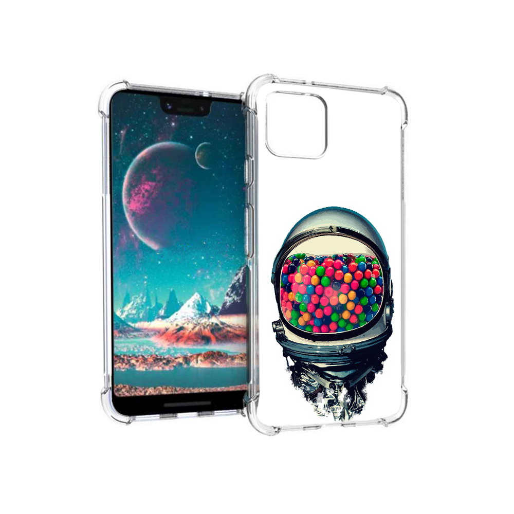 

Чехол MyPads Tocco для Google Pixel 4 шлем космонавта, Прозрачный, Tocco