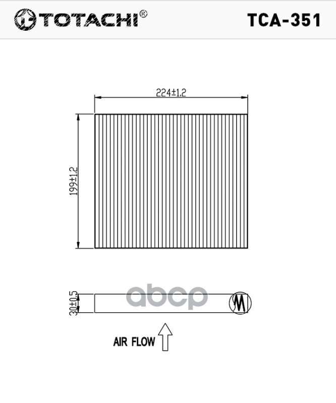Фильтр Салона Totachi Tca-351 TOTACHI арт. TCA-351