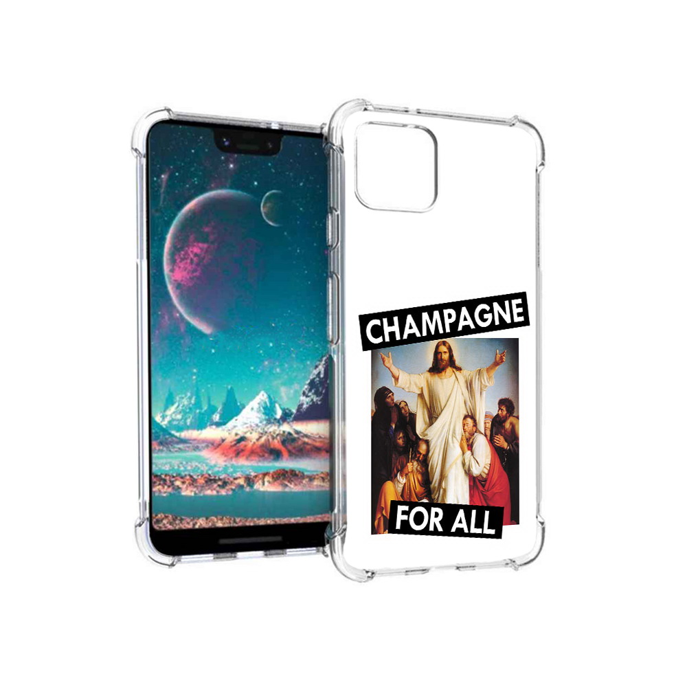 

Чехол MyPads Tocco для Google Pixel 4 шампанское, Прозрачный, Tocco