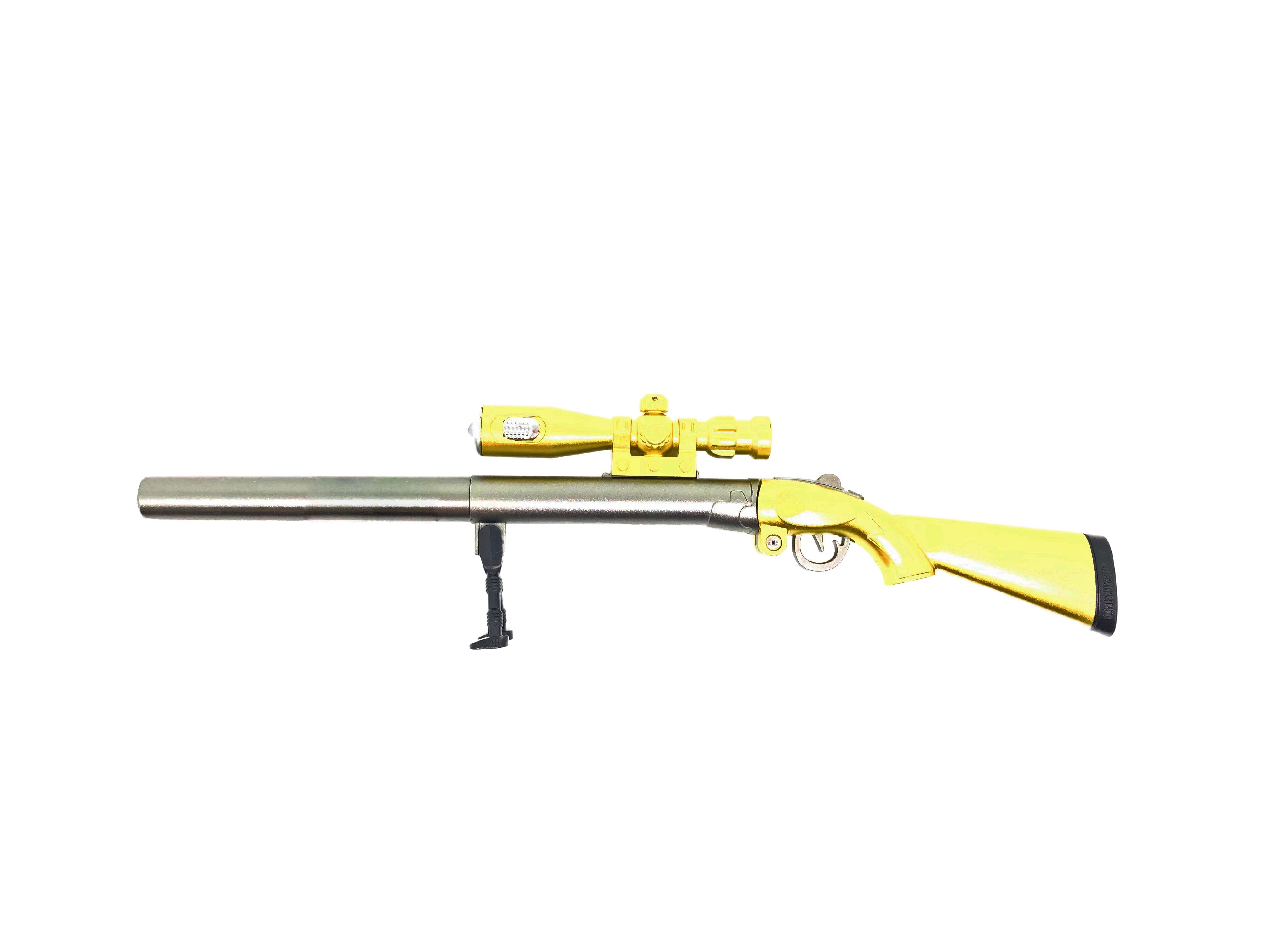 Ручка гелевая wellywell Снайперская винтовка Pen_SniperGun_Yellow, синяя, 0,5 мм, 1 шт.