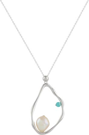 

Колье из серебра с амазонитом/жемчугом Silver Sky SAL2093, SAL2093