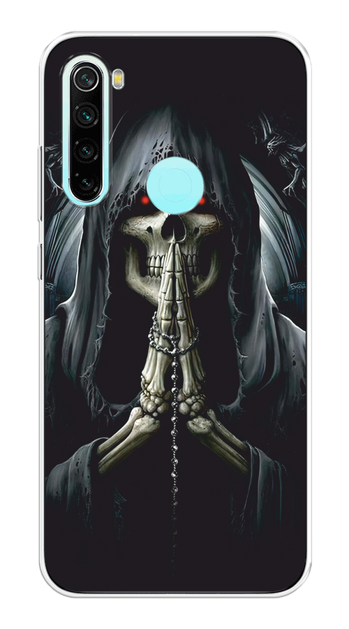 

Чехол на Xiaomi Redmi Note 8 "Молитва", Серый, 36550-1