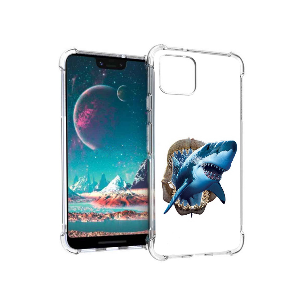 

Чехол MyPads Tocco для Google Pixel 4 челюсти, Прозрачный, Tocco