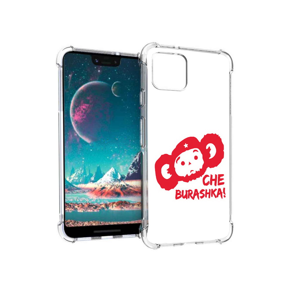

Чехол MyPads Tocco для Google Pixel 4 чебурашка, Прозрачный, Tocco