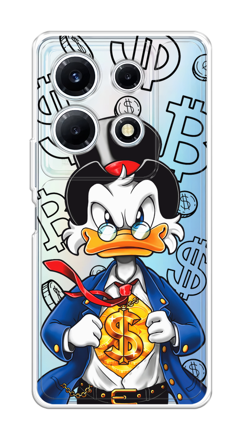 

Чехол на Infinix Note 30 VIP "Scrooge Goldman", Черный;белый;синий, 3104750-1