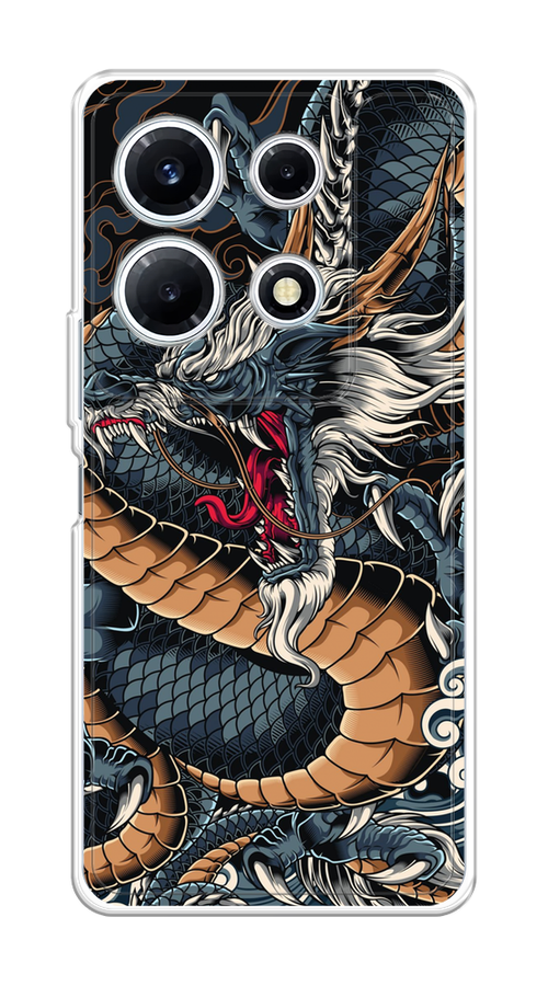 

Чехол на Infinix Note 30 VIP "Japanese Dragon", Коричневый;черный;синий, 3104750-1