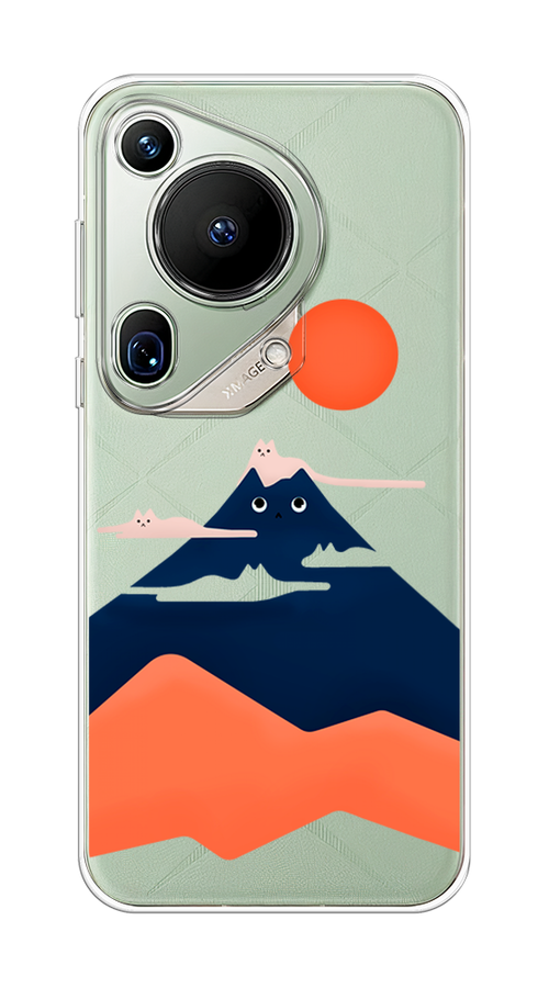 

Чехол на Huawei Pura 70 Ultra "Кот-гора", Черный;оранжевый, 6124550-1