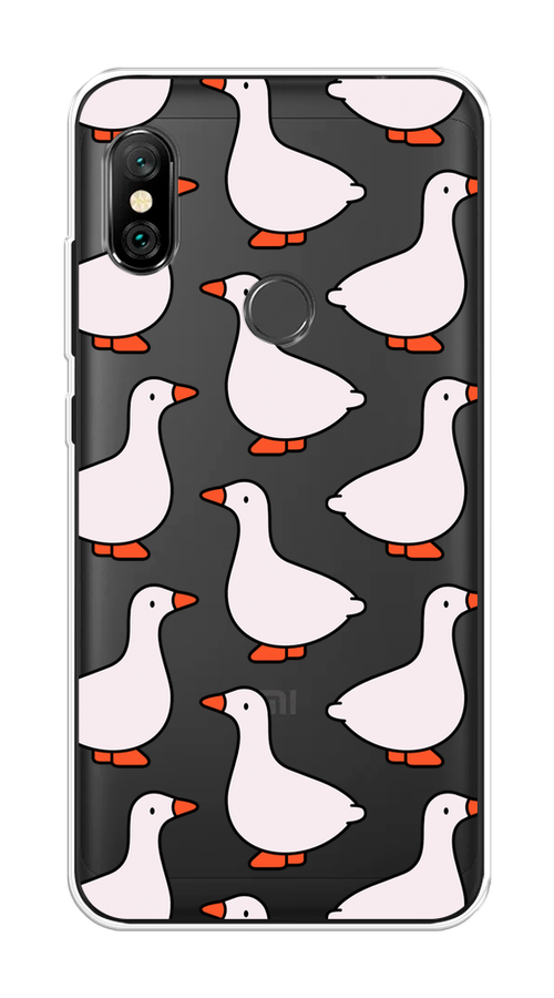 

Чехол на Xiaomi Redmi Note 6 Pro "Гуси", 34650-1