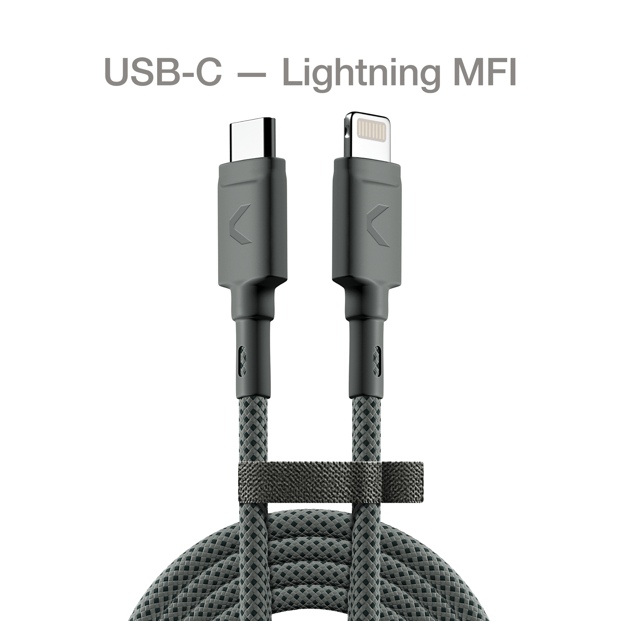 Кабель Lightning-USB Type-C Commo 2.2м серый