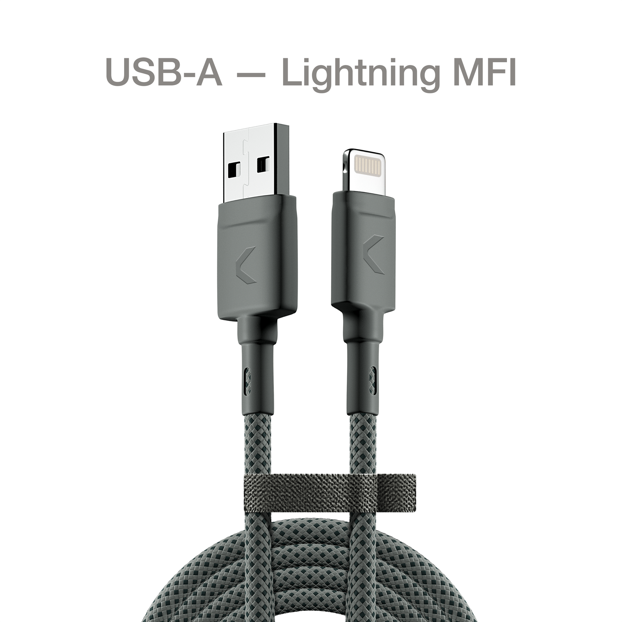 Кабель Lightning-USB Commo 2.2м серый