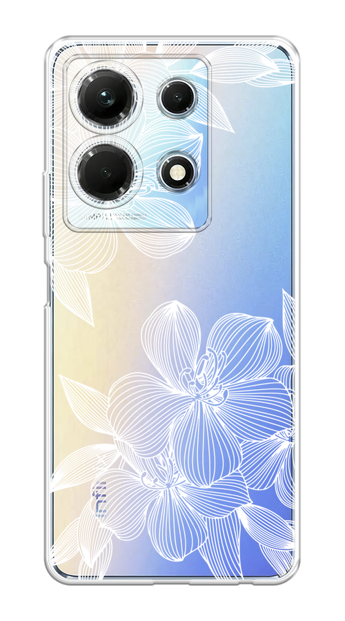 

Чехол на Infinix Note 30 4G "Крокус", Белый;прозрачный, 3104650-1
