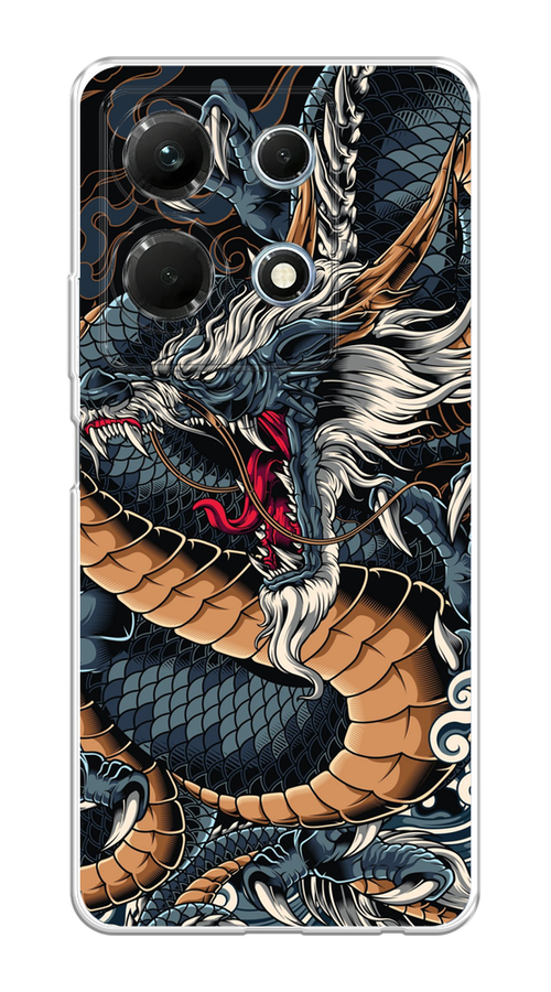 

Чехол на Infinix Note 30 4G "Japanese Dragon", Коричневый;черный;синий, 3104650-1
