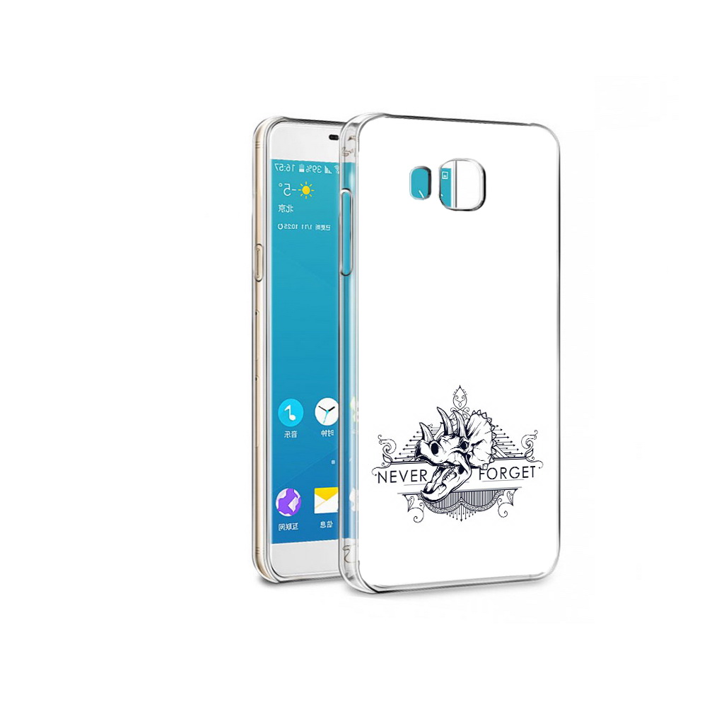 

Чехол MyPads Tocco для Samsung Galaxy C7 логотип носорога никогда не забуду, Прозрачный, Tocco