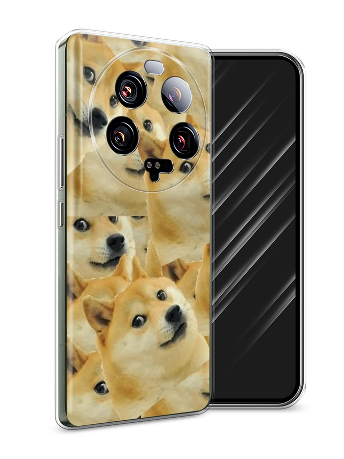 

Чехол Awog на Xiaomi 13 ultra "Собака-подозревака фон", Желтый;черный, 318650-9