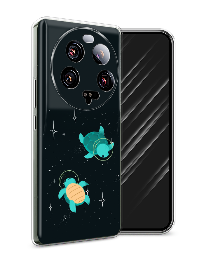 

Чехол Awog на Xiaomi 13 ultra "Черепашки космонавты", Черный;синий, 318650-4