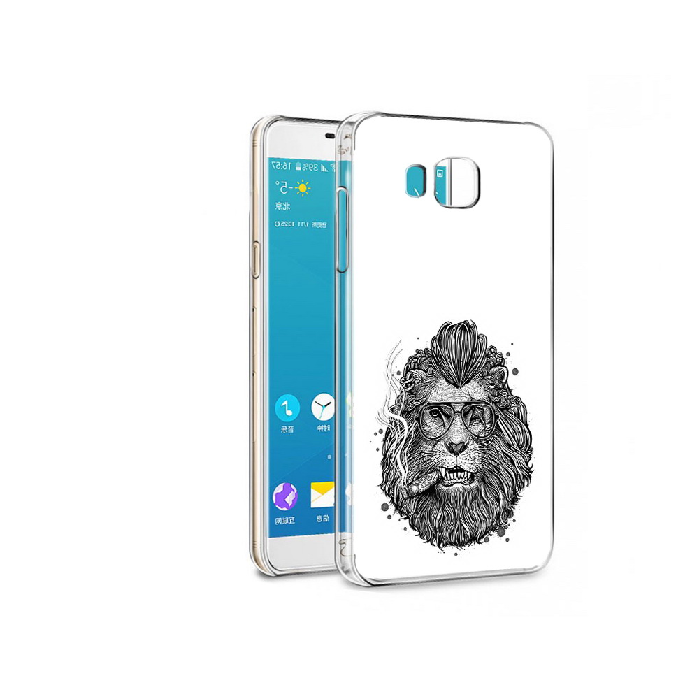 

Чехол MyPads Tocco для Samsung Galaxy C7 курящий лев (PT38867.551.432), Прозрачный, Tocco