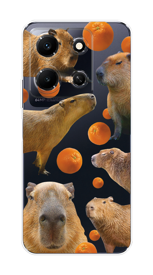 

Чехол на Infinix Note 30i "Капибара и апельсины", Бежевый;оранжевый, 3104350-1