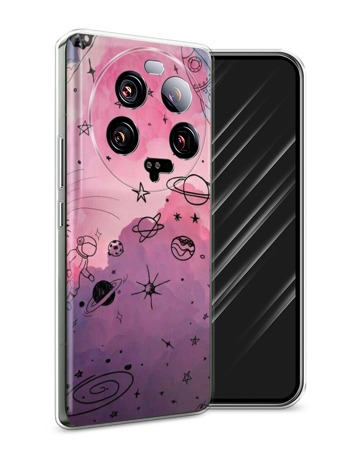 

Чехол Awog на Xiaomi 13 ultra "Радуга планет 3", Черный;розовый, 318650-4