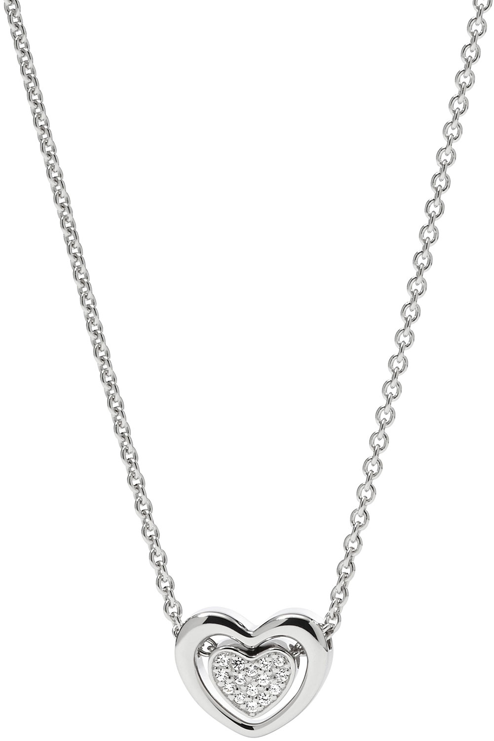 

Колье из серебра с цирконием 47 см Fossil JFS00300040, JFS00300040
